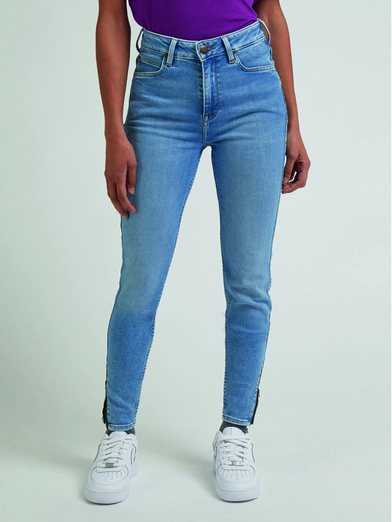 Lee Jeans Hlače Scarlett L31BGUB43 112330554 Modra Skinny Fit