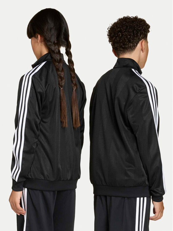 adidas adidas Majica dugih rukava Firebird Jacquard KC6845 Crna Loose Fit