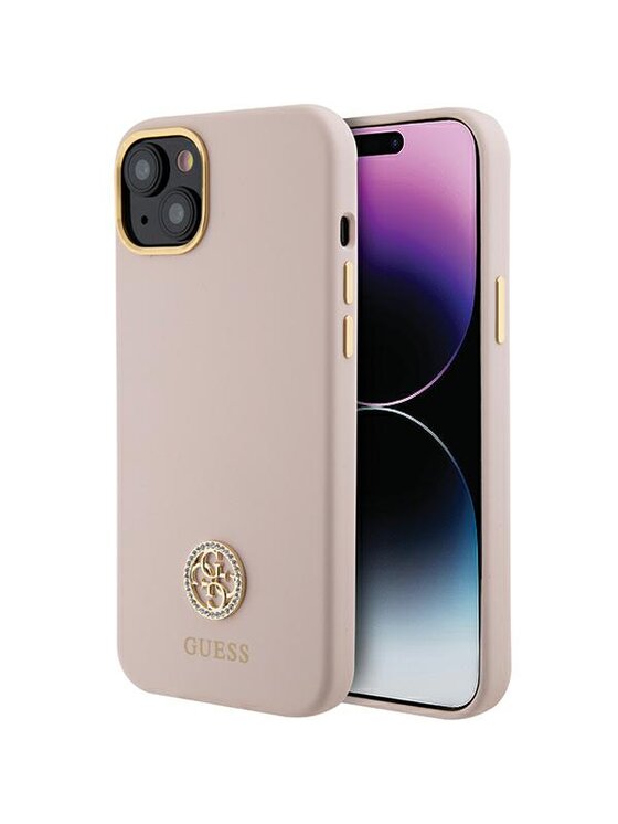 Etui na telefon Guess, Różowe, iPhone 15