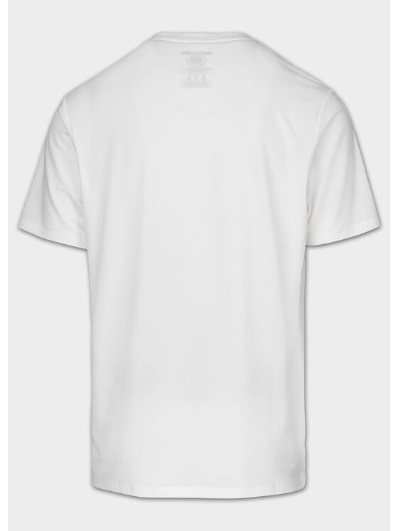 PITBULL PITBULL Koszulka techniczna Casual Sport SMALL LOGO II Biały Regular Fit