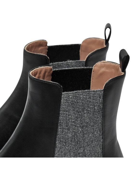 Pollini Pollini Kotníková obuv s elastickým prvkem SA21083G1LTDG000 Černá