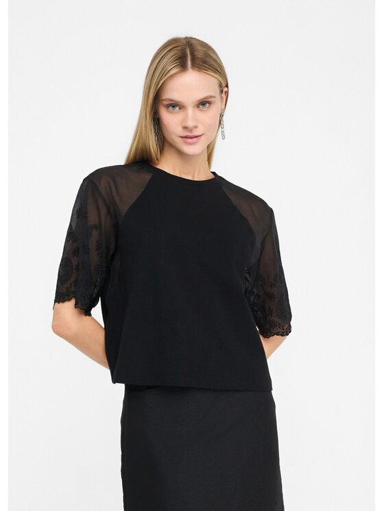 Liu Jo Liu Jo T-shirt UF5258JS90422222 Nero Regular Fit