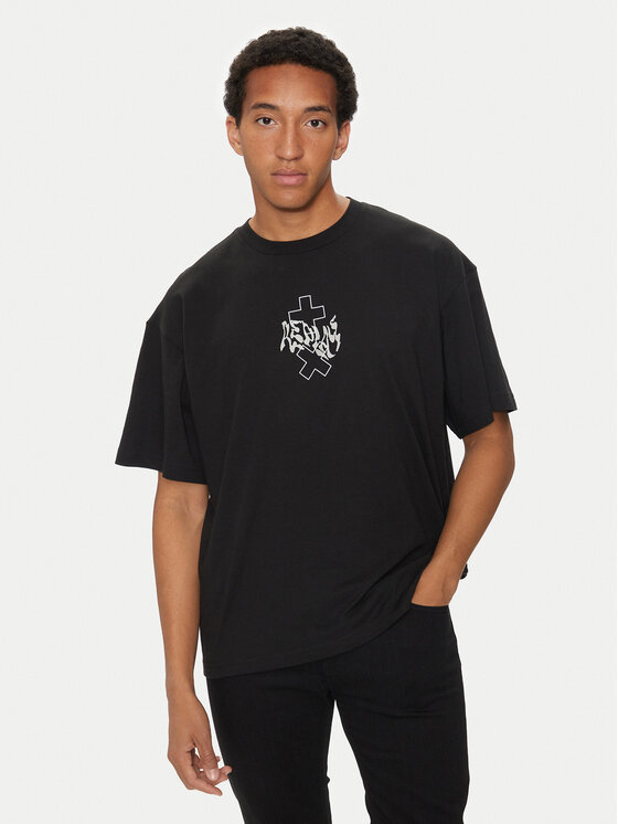 Férfi Póló REPLAY, Méret: XL, Fekete, MMG350.000.23454