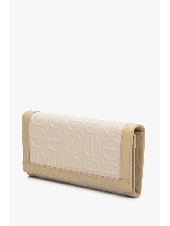 Estro Estro Portafoglio grande da donna ER00113666 Beige