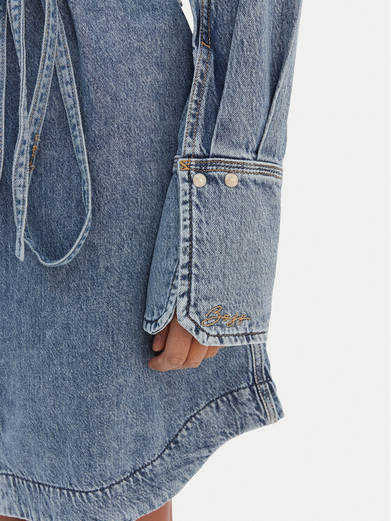 BOSS BOSS Jeans obleka 50557046 Modra Regular Fit