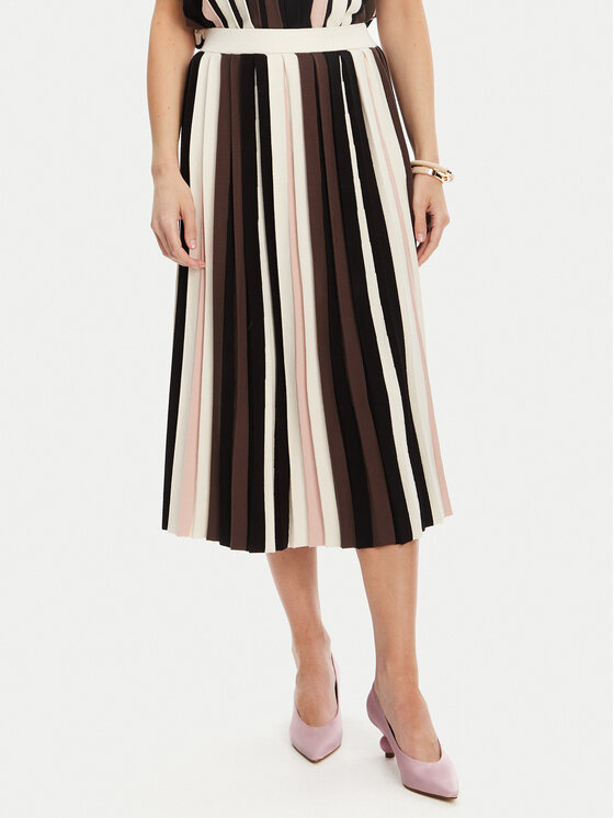 Weekend Max Mara Weekend Max Mara Gonna plissettata Pleiadi 2525306011 Marrone Regular Fit