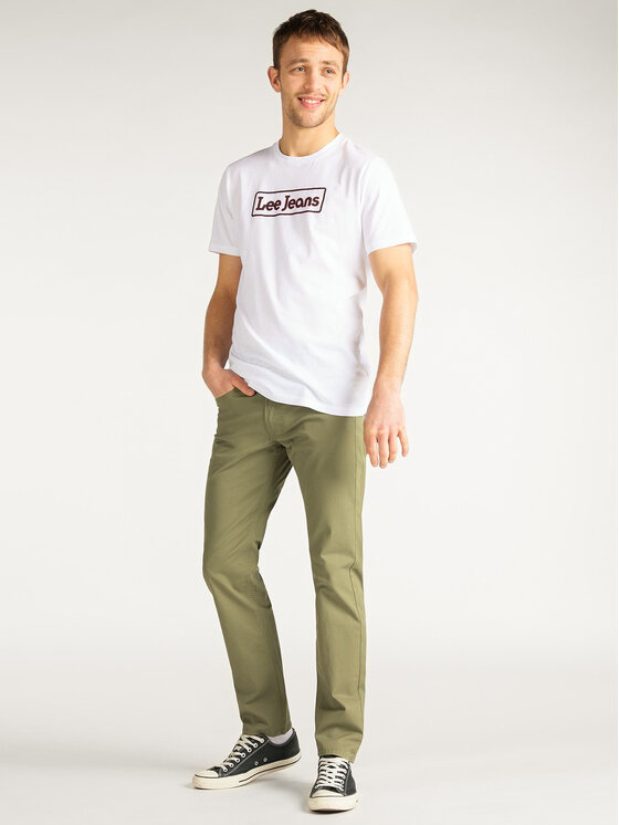 Lee Lee T-shirt Jeans L65LFELJ 112116078 Bianco Regular Fit