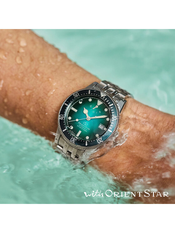 Orient Star Orient Star Zegarek RE-AU0602E00B Srebrny
