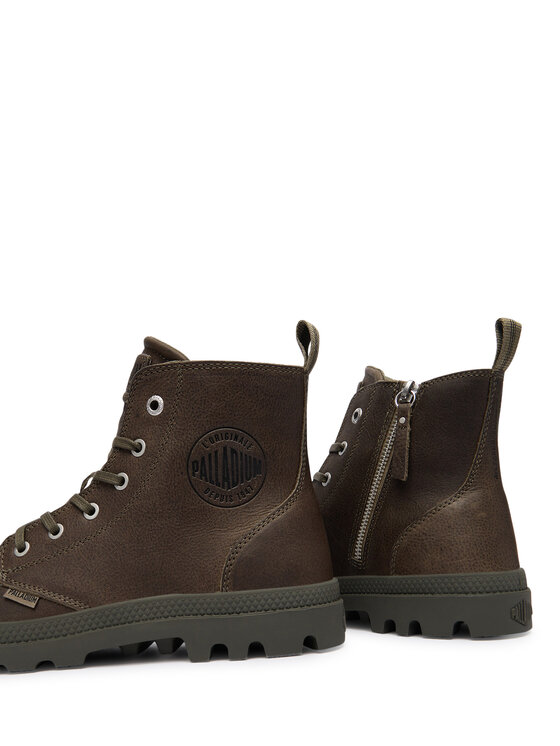 Palladium Palladium Pohodni čevlji Pampa Zip Lth Ess 76888-308-M Zelena