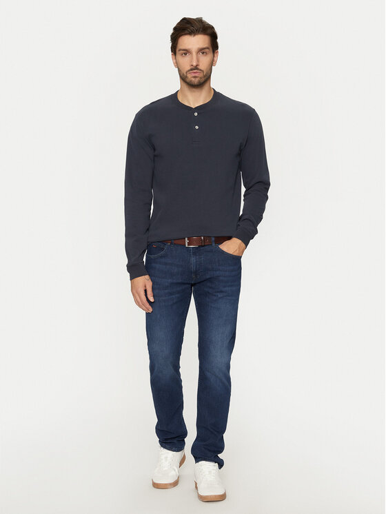 Marc O'Polo Marc O'Polo Longsleeve 429 2042 52184 Granatowy Regular Fit