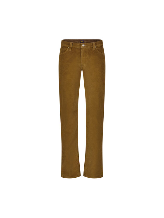 Lee Lee Pantaloni di tessuto DAREN ZIP FLY Marrone Regular Fit