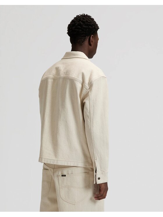 Lee Lee Kurtka przejściowa JACQUARD JKT Biały Regular Fit