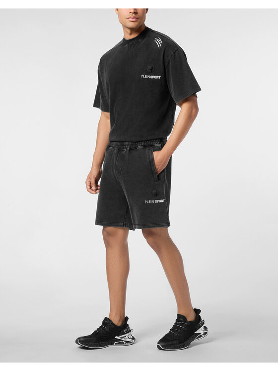 Plein Sport Plein Sport Pantaloncini 28075 Nero Jogger Fit