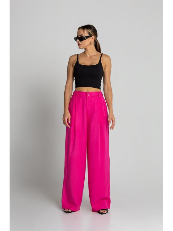 Chiara Wear Chiara Wear Spodnie garniturowe GARCON Fioletowy Regular Fit