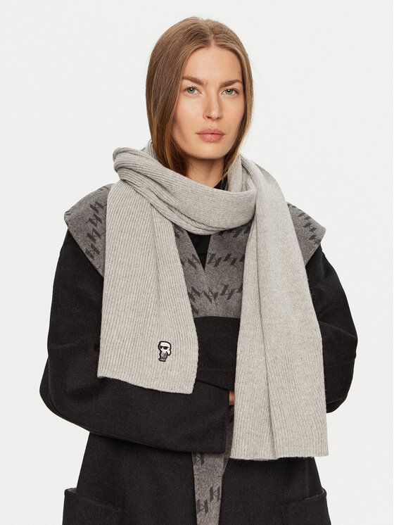 KARL LAGERFELD KARL LAGERFELD Шарф 246W3306 Сірий