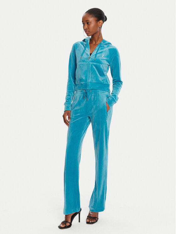 Juicy Couture Juicy Couture Donji dio trenerke Tina JCAPW045 Plava Regular Fit