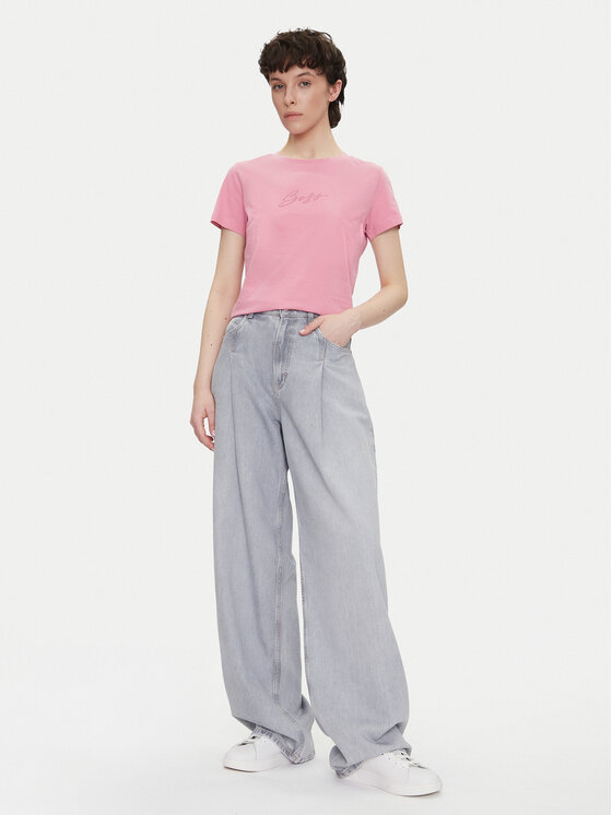 BOSS BOSS Тишърт C_Esogo_2 50538826 Розов Regular Fit
