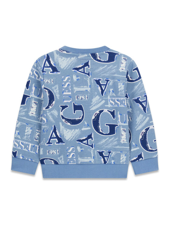 Guess Guess Hanorac N6BQ02 K6111 Albastru deschis Regular Fit
