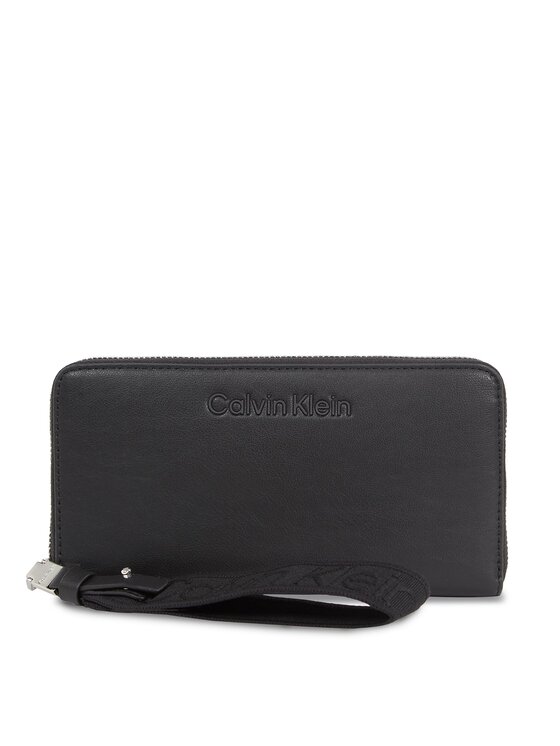 Portofel Mare de Damă Calvin Klein Gracie K60K611687 Negru