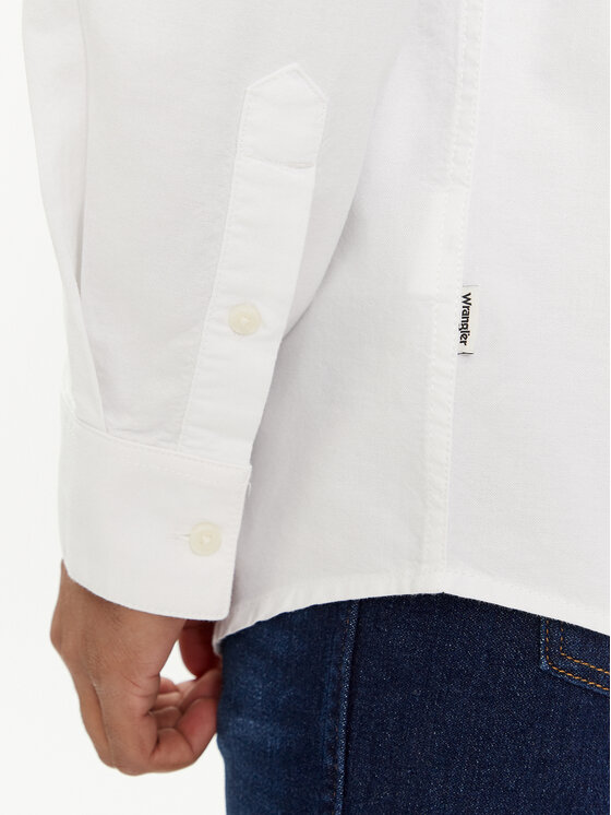 Wrangler Wrangler Koszula 112350485 Biały Regular Fit
