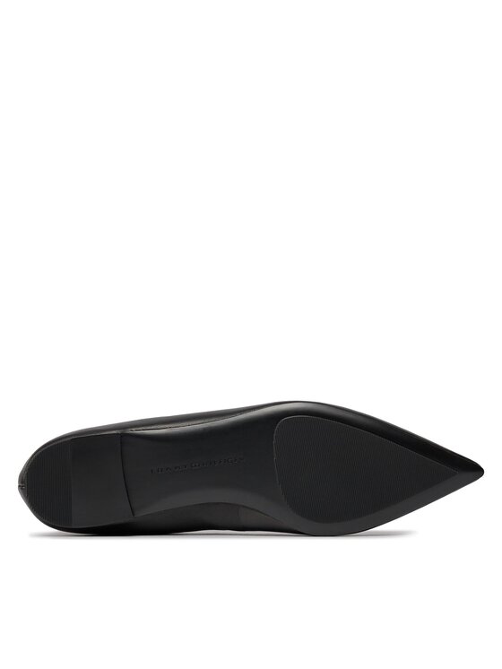 Tommy Hilfiger Tommy Hilfiger Baleríny Essential Pointed Ballerina FW0FW07863 Čierna