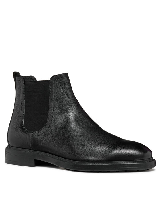 Geox Geox Kotníková obuv s elastickým prvkem U Tiberio U46G5A 000JD C9999 Černá