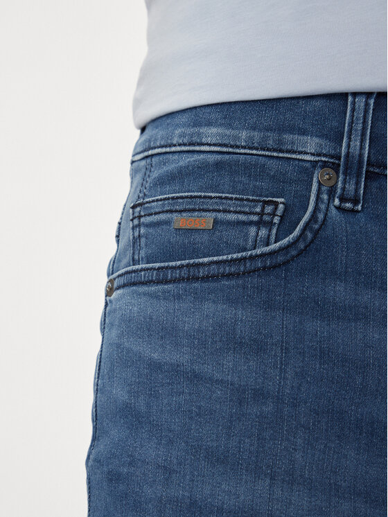 BOSS BOSS Szorty jeansowe 50513488 Niebieski Slim Fit