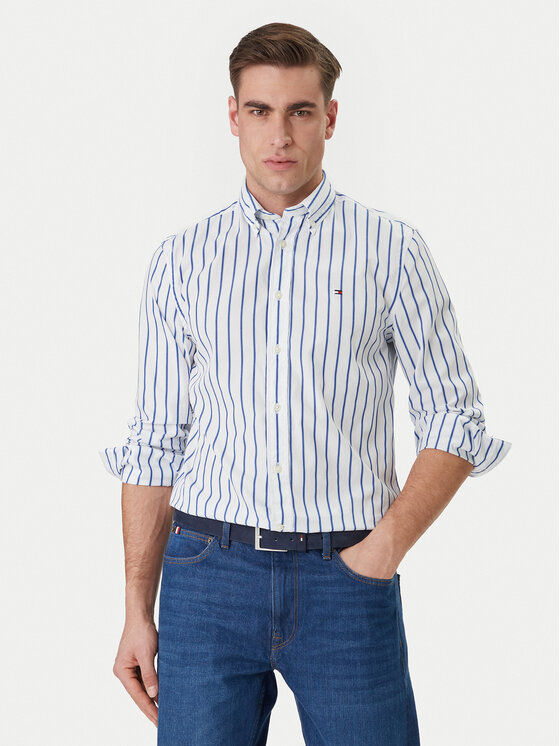Tommy Hilfiger Tommy Hilfiger Košile MW0MW42441 Modrá Regular Fit