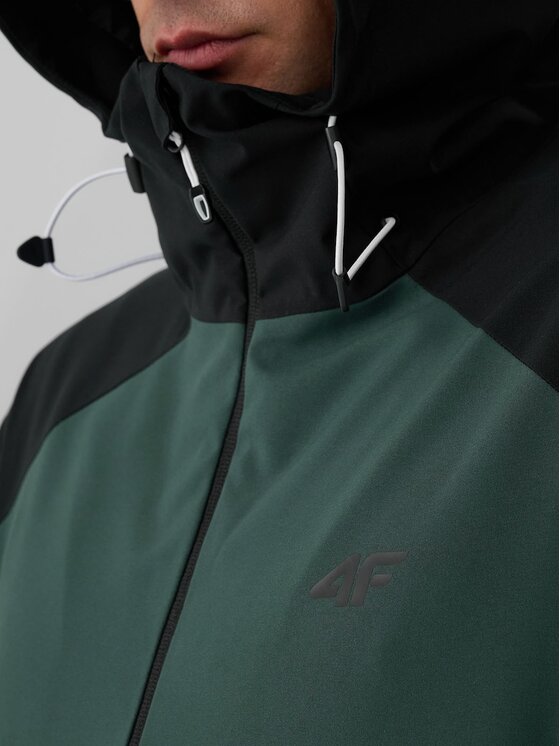 4F 4F Kurtka przejściowa 4FRAW26TTJAM1328-40S Zielony Regular Fit