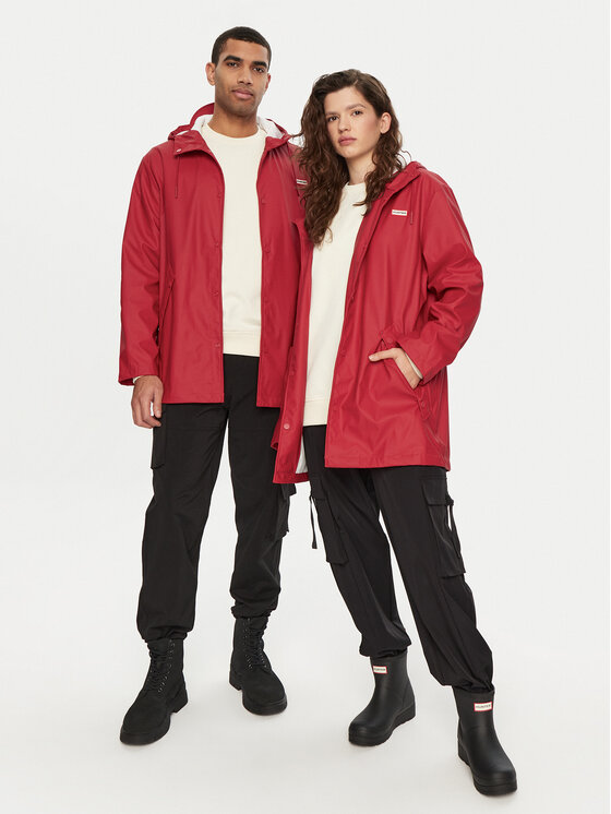 Hunter Hunter Geacă de ploaie HARU0003242 Roșu Regular Fit