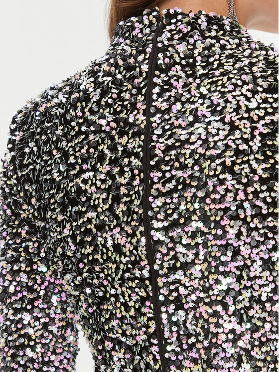 Bruuns Bazaar Bruuns Bazaar Sukienka koktajlowa BBW3693 Czarny Regular Fit