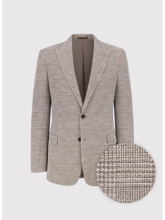 Pako Lorente Pako Lorente Marynarka P26WF-3X-002 Beżowy Slim Fit