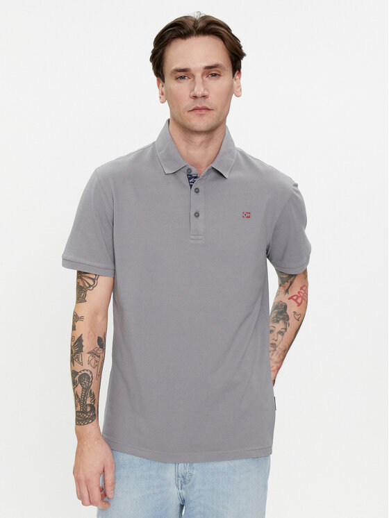 Napapijri Polo Eolanos 3 NP0A4GB3 Grigio Regular Fit, taglia : M