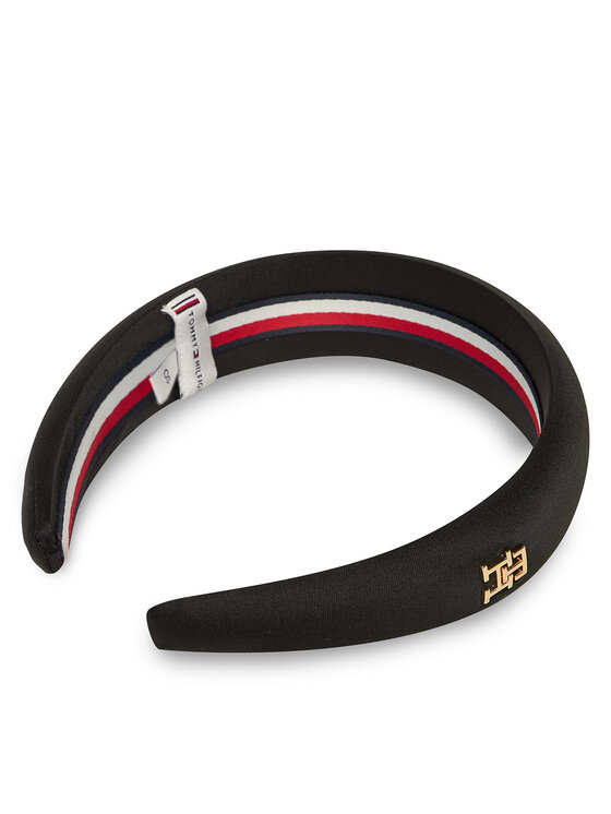 Tommy Hilfiger Tommy Hilfiger Obruč Th Elevated Chic Headband AW0AW18220 Crna