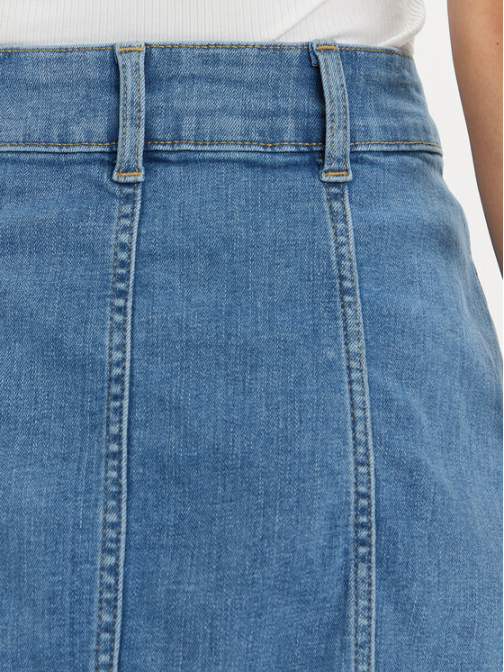 Wrangler Wrangler Spódnica jeansowa 112352524 Niebieski Regular Fit