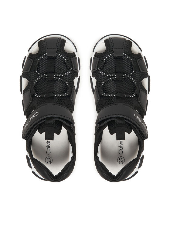 Calvin Klein Calvin Klein Sandali Velcro Sandal V1B2-83320-1591 Črna