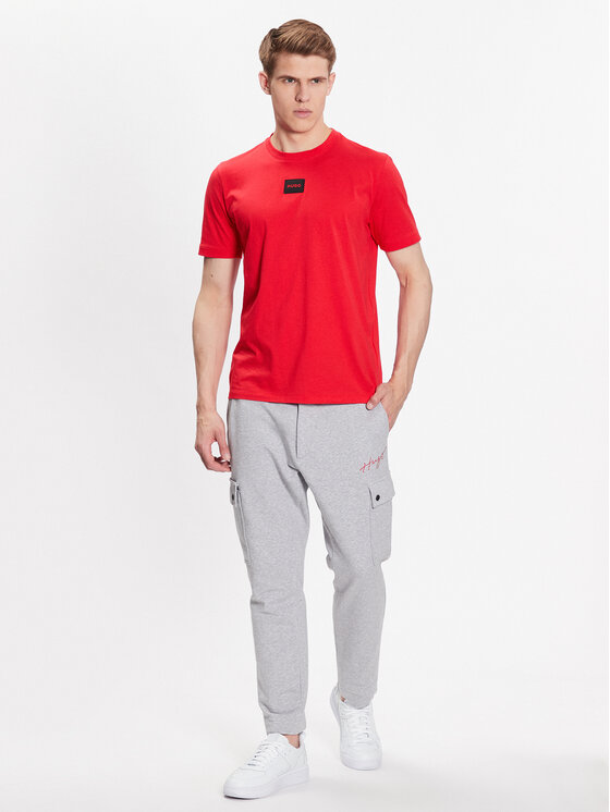 HUGO Hugo Тишърт Diragolino212 50447978 Червен Regular Fit