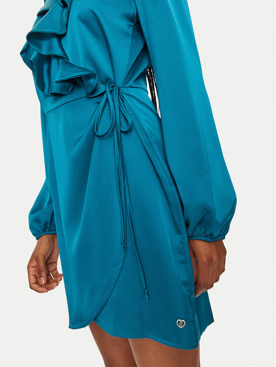 Please Please Cocktail obleka A1NKOG1000 Zelena Regular Fit