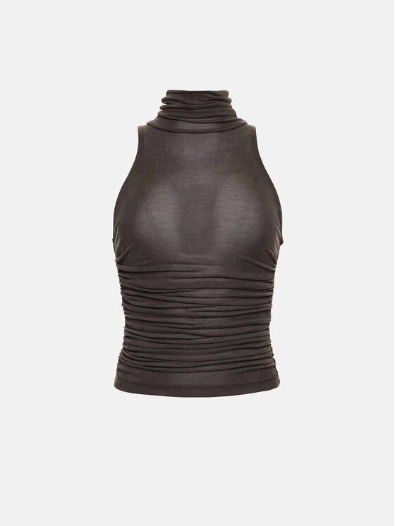 La Mania La Mania Top LES Brązowy Basic Fit