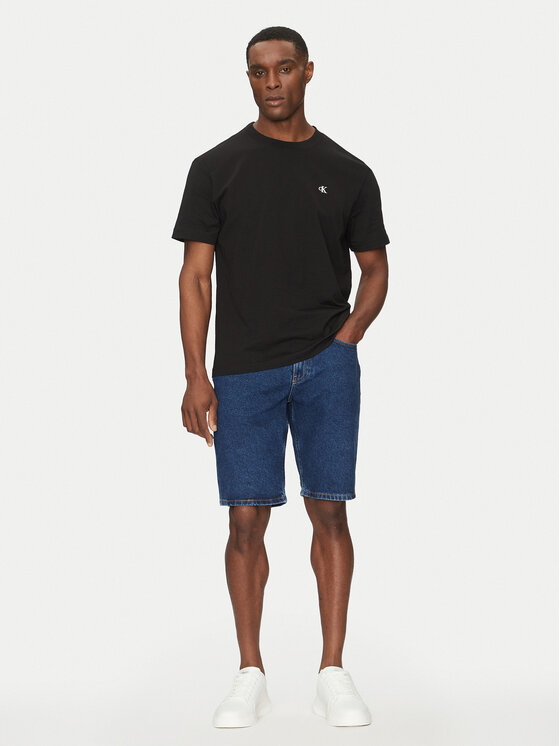Calvin Klein Jeans Calvin Klein Jeans Tricou Serif Font Graphic J30J327473 Negru Regular Fit
