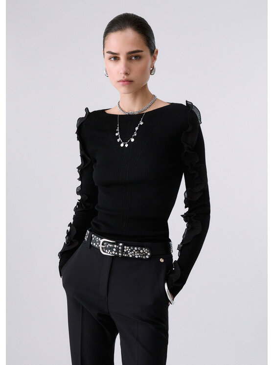 Liu Jo Liu Jo Maglione CF6042MA82O22222 Nero Regular Fit