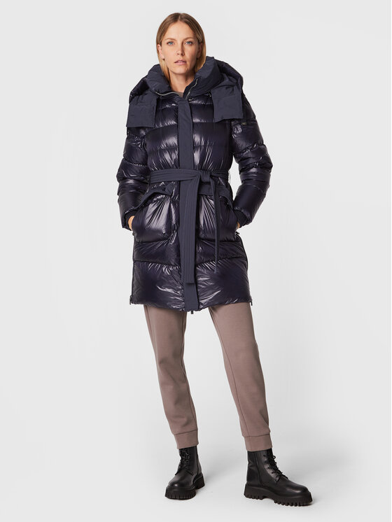 Diego M Diego M Geacă din puf 22IM-R432 Bleumarin Slim Fit