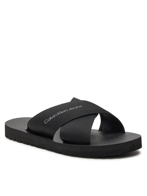 Calvin Klein Jeans Pantoletten Cross Sandal Slipon Rp In Btw 