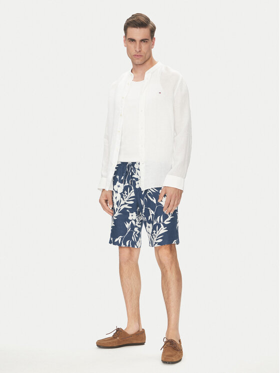 Tommy Hilfiger Tommy Hilfiger Pantaloncini di tessuto Harlem MW0MW38847 Blu scuro Regular Fit