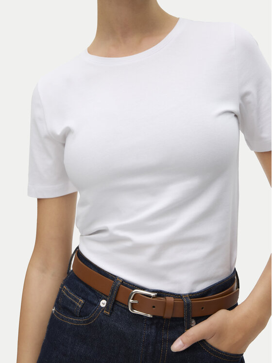Vero Moda Vero Moda T-Shirt Lulu 10323755 Bílá Regular Fit
