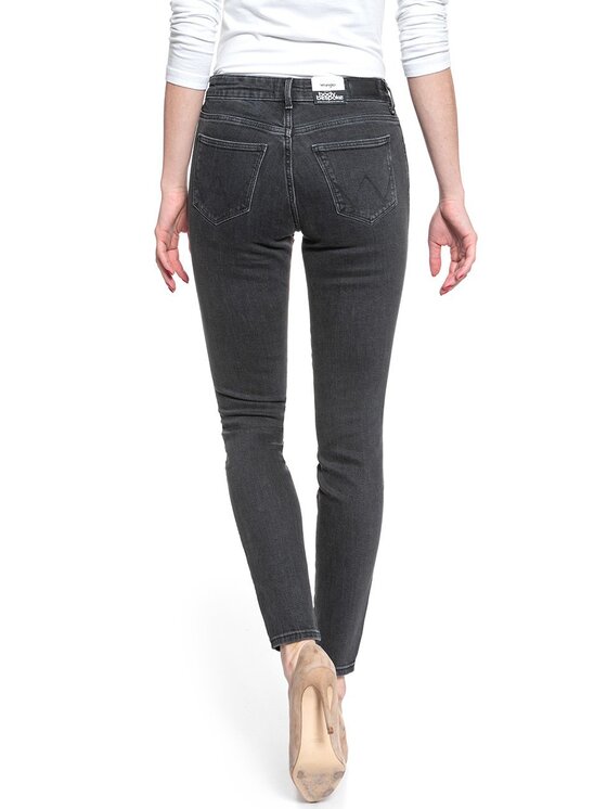 Wrangler Wrangler Jeansy SKINNY Czarny Skinny Fit