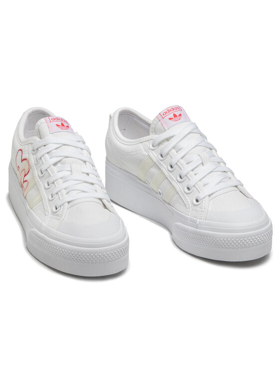 adidas Schuhe Nizza Platform W FX9179 Weiß • Modivo.de
