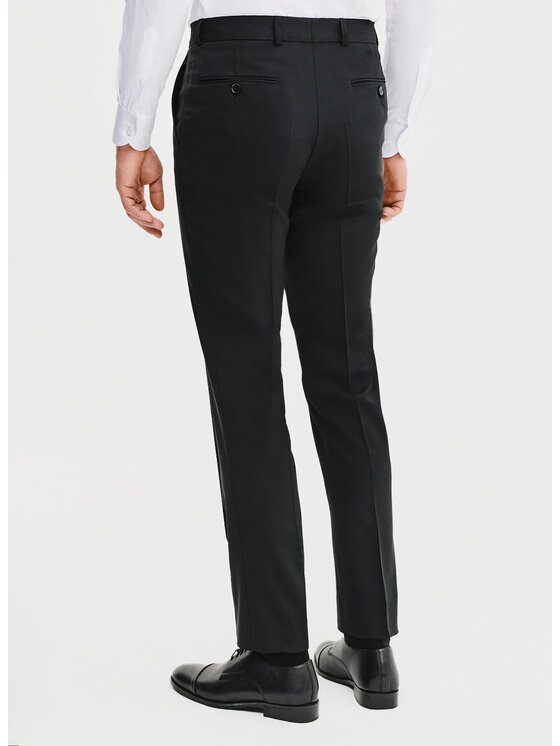 Pako Lorente Pako Lorente Spodnie garniturowe P25SP-6G-029 Czarny Slim Fit
