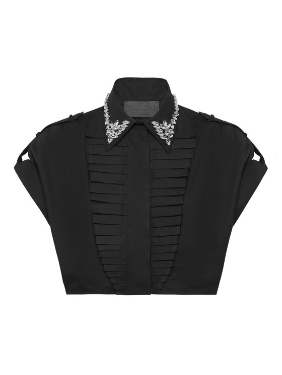 PHILIPP PLEIN PHILIPP PLEIN Košeľa 22349 Čierna Fitted Fit