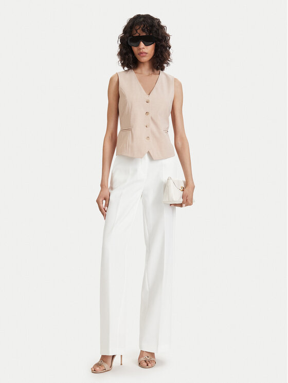 Maryley Maryley Pantaloni di tessuto 26EB598/43VA Bianco Regular Fit